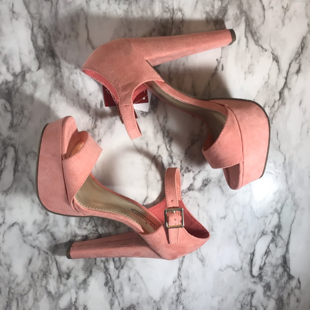 Hot Tomato Suede High Heel Sandal